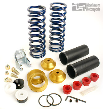 Coil-Over Kit with Springs, fits Bilstein &amp;amp; 1st-Gen Yellow MM Shocks, rear, 1979-2004 Mustang non IRS