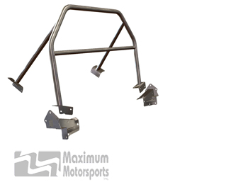 Sport 4-point Mustang Roll Bar, no door bars, fixed harness mount, 2005-2014 hardtop