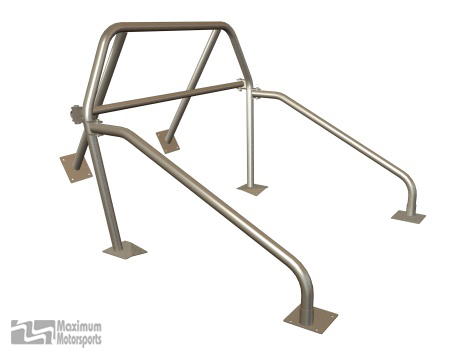 Street/Strip Roll Bar, 1983-93 Conv, 6-point, swing-out door bars, removable harness mount