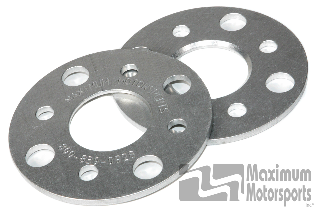 1/4&quot; thick wheel spacers, 4-Lug, pair, 1979-93 Mustang