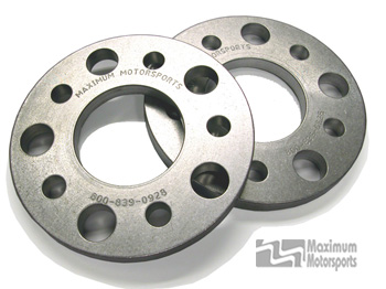 1/2&quot; thick wheel spacers, 5-Lug, pair, 2005-2014 Mustang